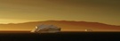 Eisberge vor Sonnenuntergang - Panorama