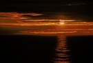 Sonnenuntergang im Nordatlantik bei Island